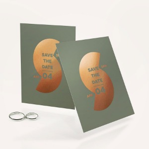 Metallic Save-the-Date Cards